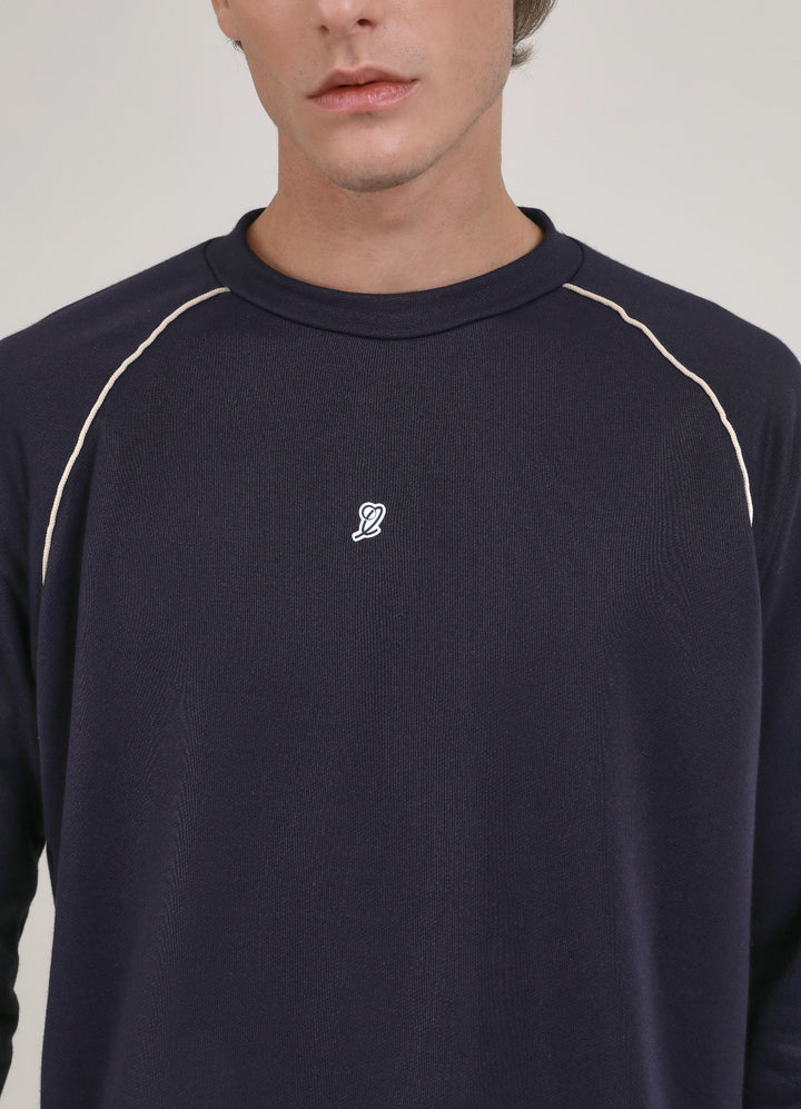 Crewneck Raglan In And Out